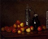 Apples with a Tankard and Jug by Claude Joseph Bail